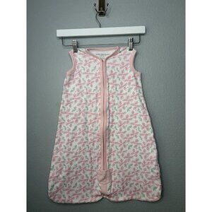 Burt’s Bees Baby Pink & White Floral Sleep Sack SMALL Bee Keeper 0-6 Month